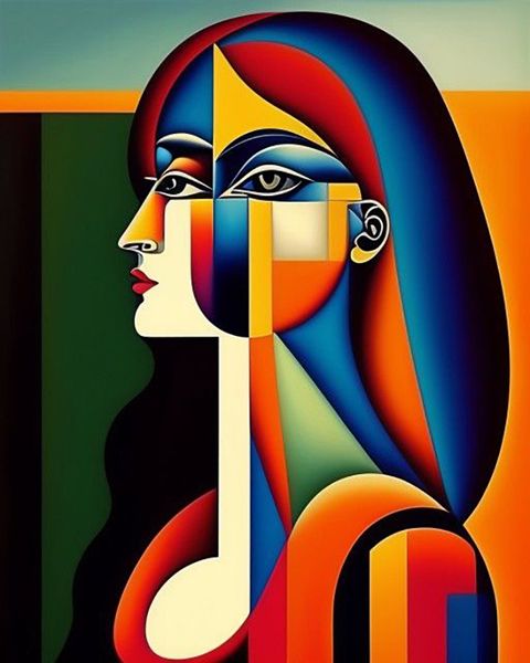 Canvas Wall art- A-Geometric