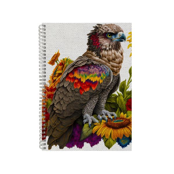 Embroidered HARPY EAGLE Notebook Animal Gift Idea Notepad Pad 100