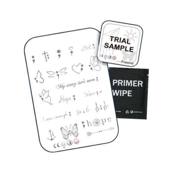 Multi-Design Semi-Permanent Tattoos - Black