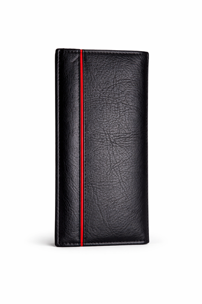 Genuine Leather Long Wallet for Men Slim Card Holder Multi Slot