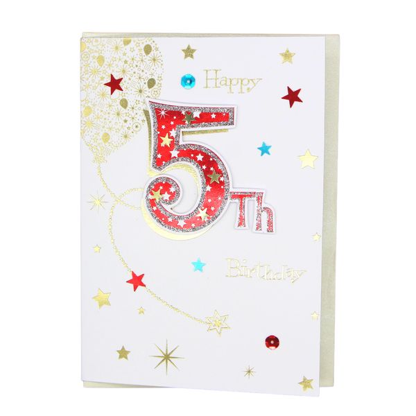 Happy 5th Birthday card