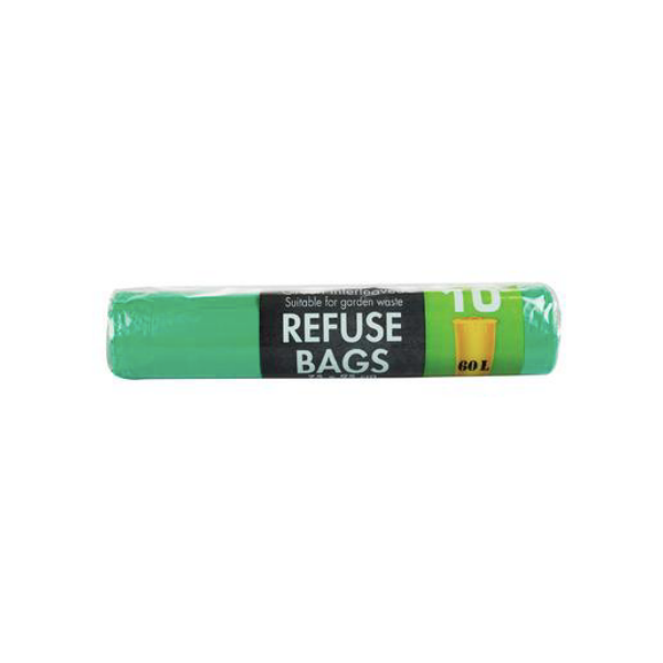 Disa - Green Refuse Bags - 10 Bags x 2