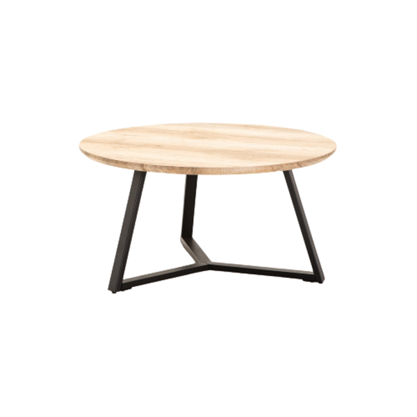 Poppy 80cm Round Coffee Table - Oak | Shop Today. Get it Tomorrow ...