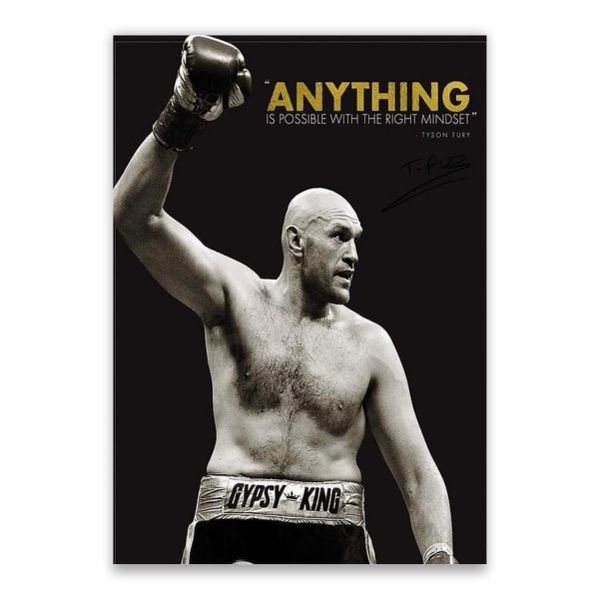 Tyson Fury Quote Poster - A1