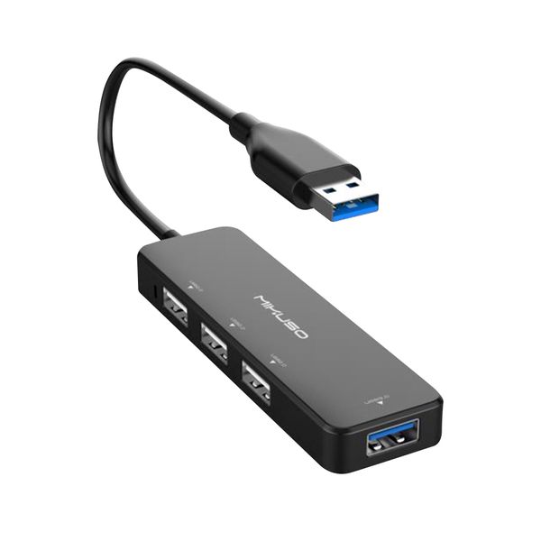 Mikuso 4 Port USB Hub – Black
