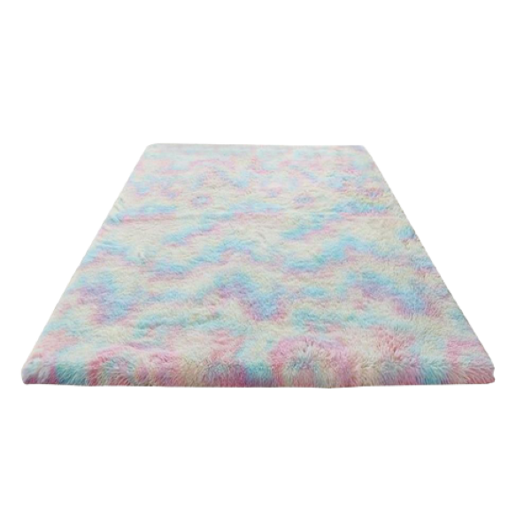 Unicorn Colour Washable Fluffy Rug