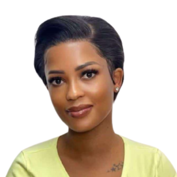 Full Frontal Brazilian Pixie Hair Cut Wig.