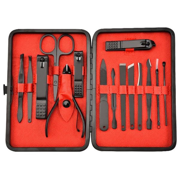15 Piece Manicure Set-Black