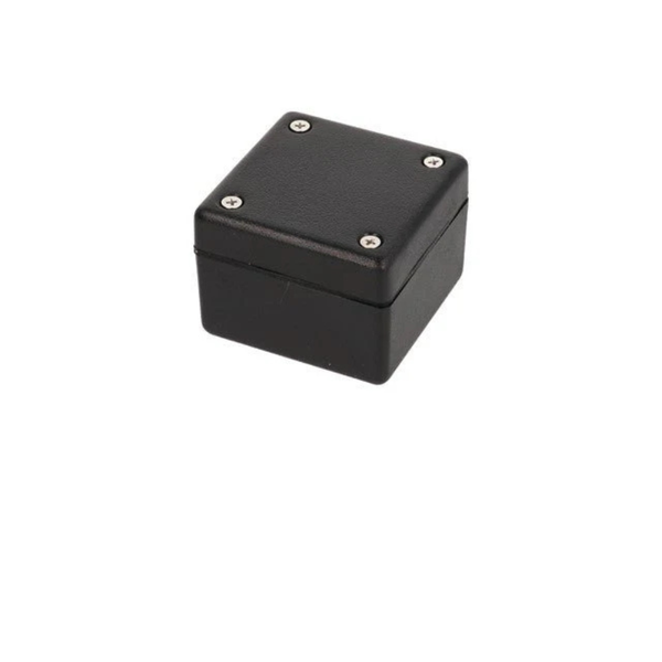 1594AWBK Heavy Duty Water-Tight ABS Enclosure 56x56x40mm Black, IP65 Rated