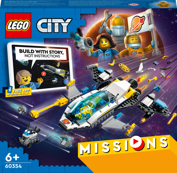 LEGO® City Mars Spacecraft Exploration Missions 60354 Building Toy Set (298 Pieces)