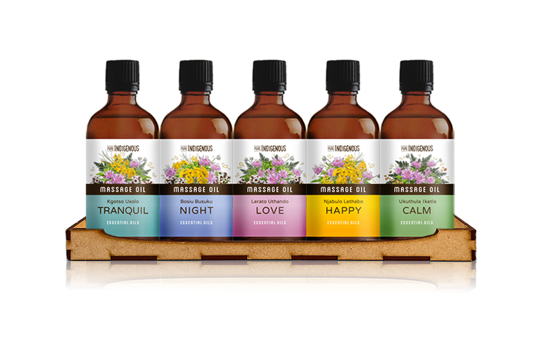 Pure Indigenous Massage Oils - 5 Bottles Set 100ml
