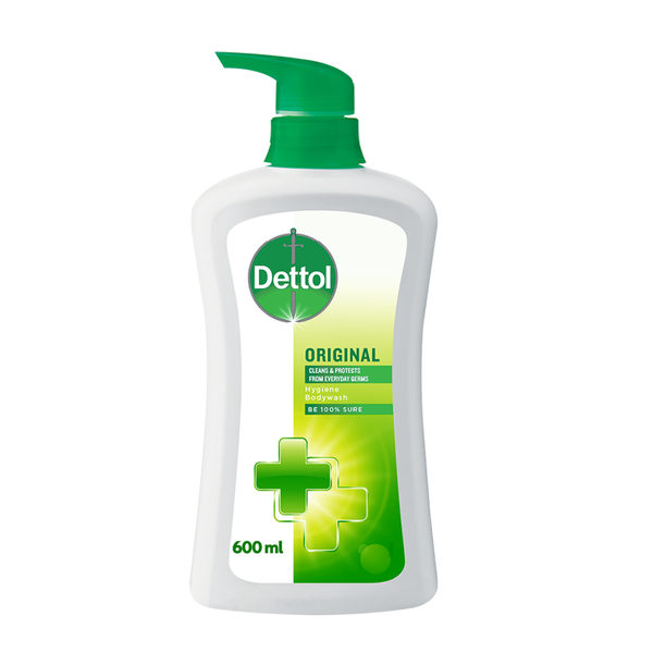 Dettol 600ml, pH Balanced, Hygiene Body Wash, Shower Gel, Original