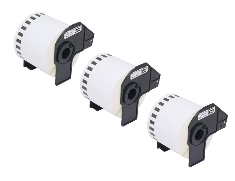 Compatible Brother DK 44205-62mm Continuous Labels / Removable Adhesive x 3