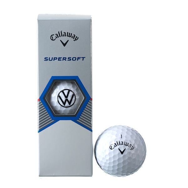 VW Callaway Supersoft Golf Ball White - 3 Balls