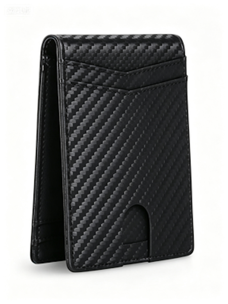 Card Bag Leather Anti-Theft Rfid Men's Dollar Clip Card Holder Wallet