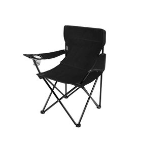 Black Camping Chair Kermit Chair, Foldable Portable Armrests Chair