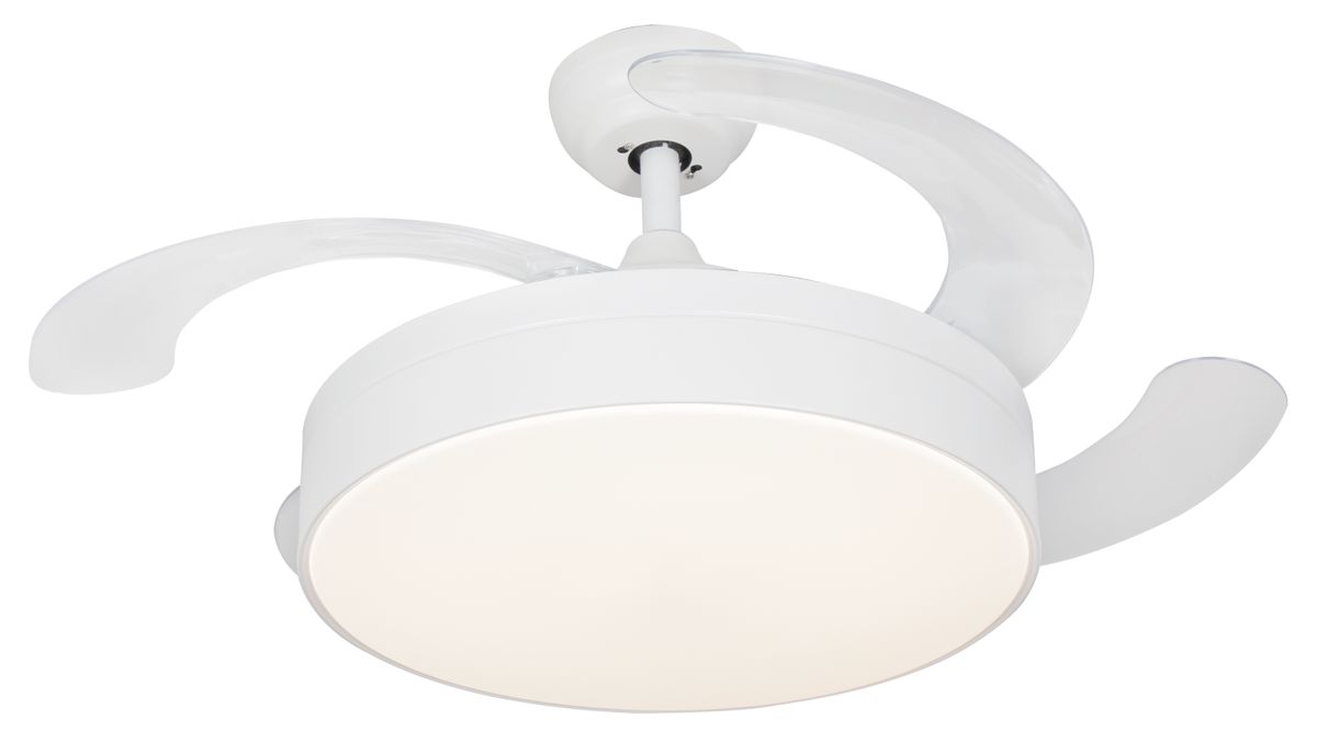 Bright Star - 4 Blade Ceiling Fan With Extendable Blades & Light