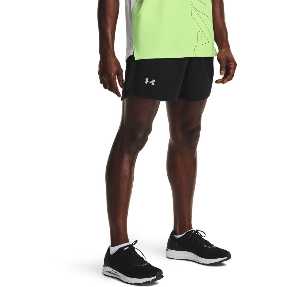 Under Armour Men's Launch Run 5 Inch Running Shorts Black/Reflective
