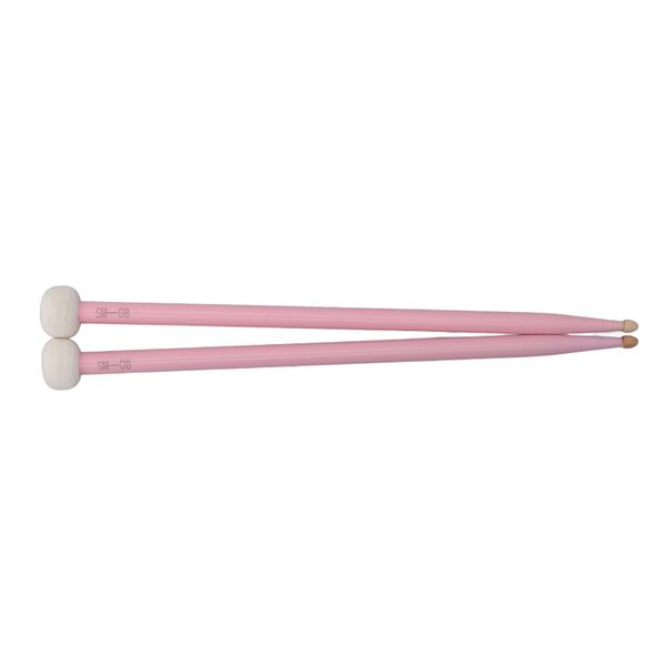 Felt Drum Mallets Pink Compatible with Practice