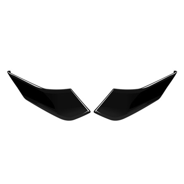 Exterior Glossy Black a Pillar Front Side Window Panel Cover Trim