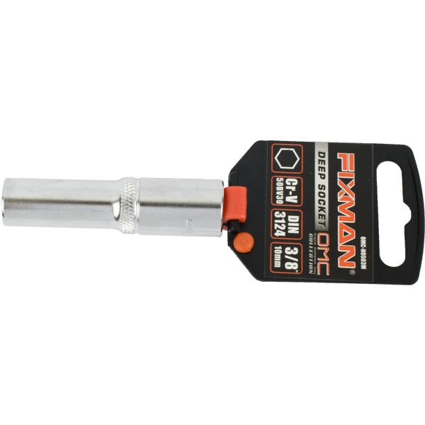 Fixman - Deep Socket - 3/8 Inch Drive - 12mm - 7 Pack