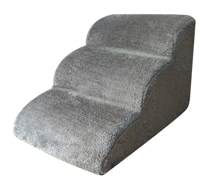 Dog Stairs - 3 Tier High Density Foam Dog Ramp Easy Walking Non Slip Steps