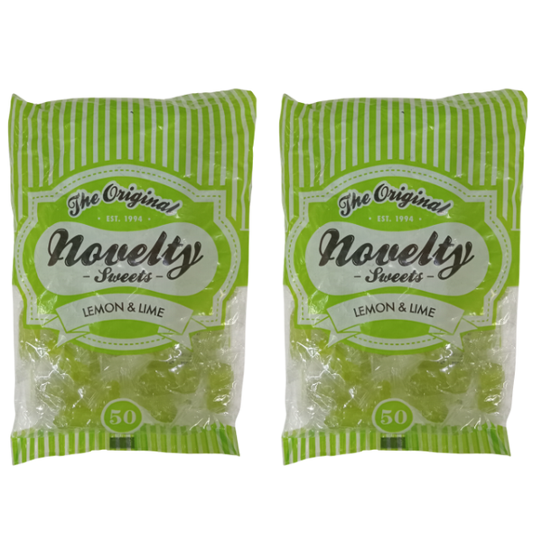 The Original Novelty Sweets Lemon &amp; Lime - 255g (Pack of 2)