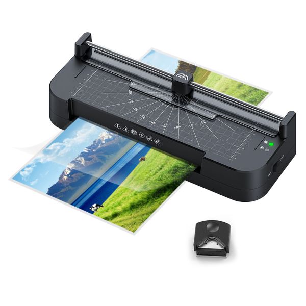 A4 Laminator 3 in 1 Paper Trimmer Corner Rounder Fast Warm Up Home Office