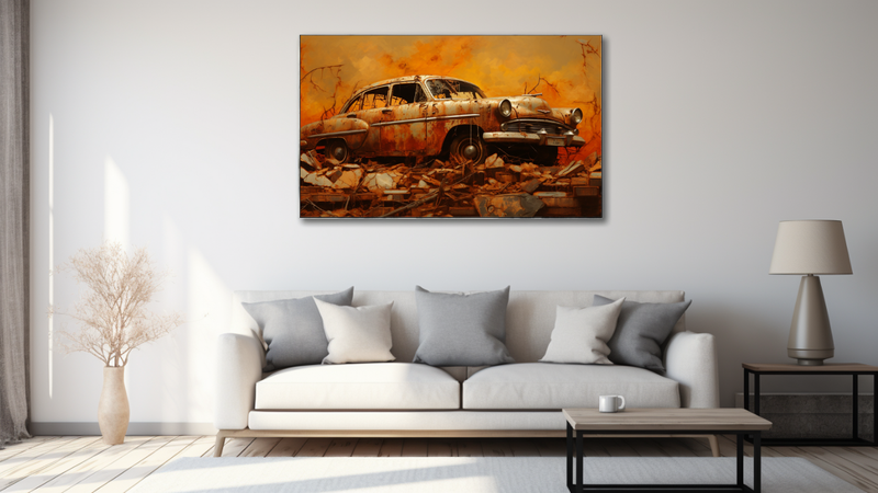 Canvas Wall Art - Rustic Realities Abstract - MT0544