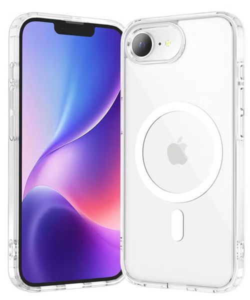 Magnetic Case Anti-Scratch Transparent Cover Compatible with iPhone 16e