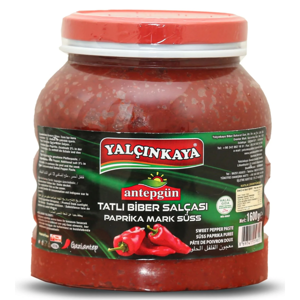 Yalcinkaya Authentic Turkish Sweet Pepper Paste 1600g
