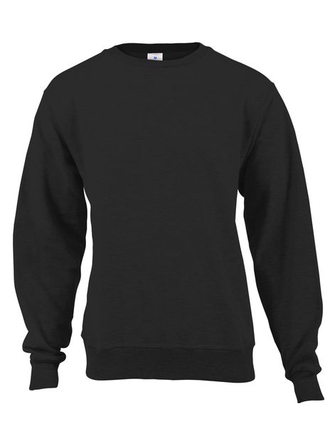 Plain Crew Neck Sweater Black image