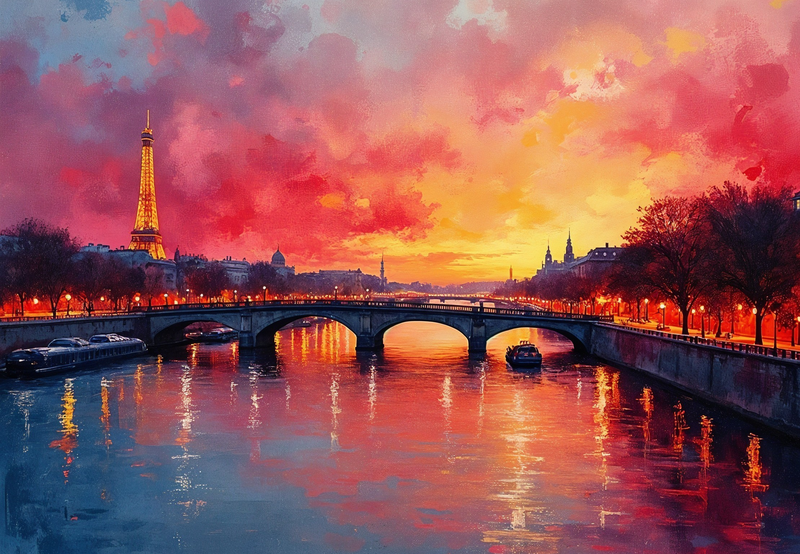 Canvas Wall Art Home Decor - The Seine