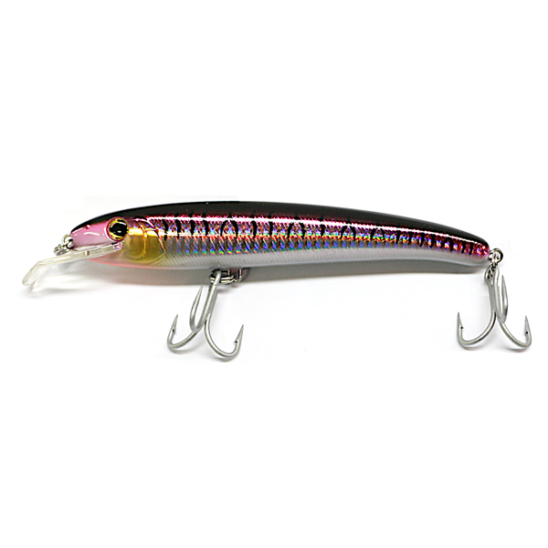 Rattler Lipped Trolling Lure 15cm Colour Purple/Black Stripes L23