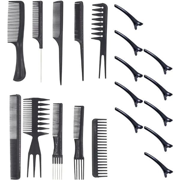 20 piece Hairstyling Comb &amp; Clip Set