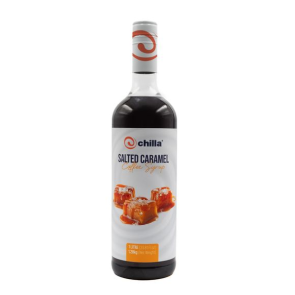 Chilla Salted Caramel Coffee Syrup 1L - Milkshake, Dessert, Mocktail, Latte