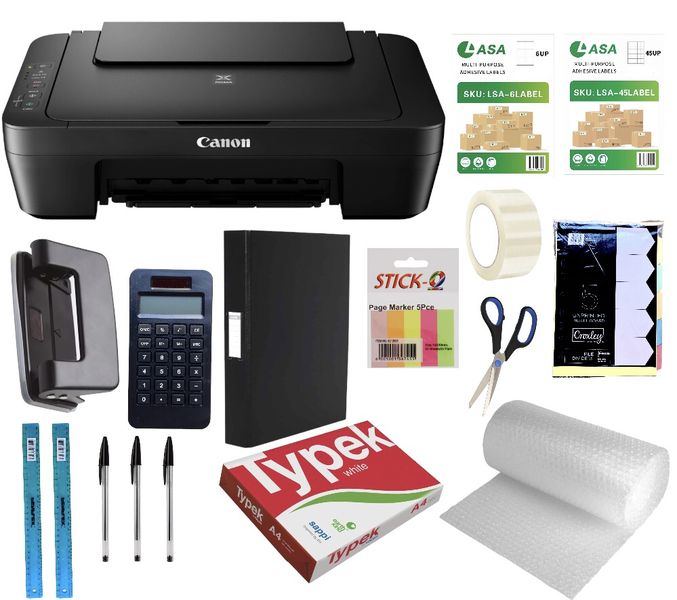 Business Starter Sellers Kit With Canon Printer Including 13 Items