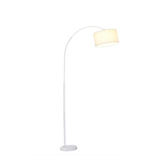 Adjustable Curved Floor Lamp,Simple Metal Standing Light with E27 LED Bulb
