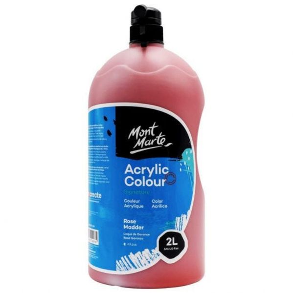 Acrylic Colour 2L Pump - Rose Madder