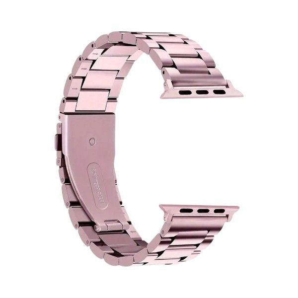 Elegant Stainless Steel Watch Band for 42/44/45/49mm Watch - Rose Gold