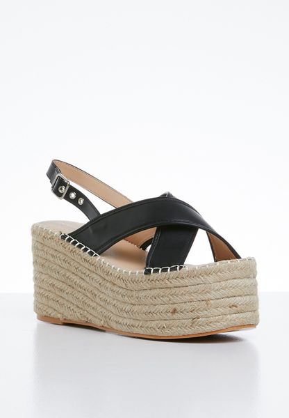 Women's Superbalist Kelly Espadrille Wedge - Black