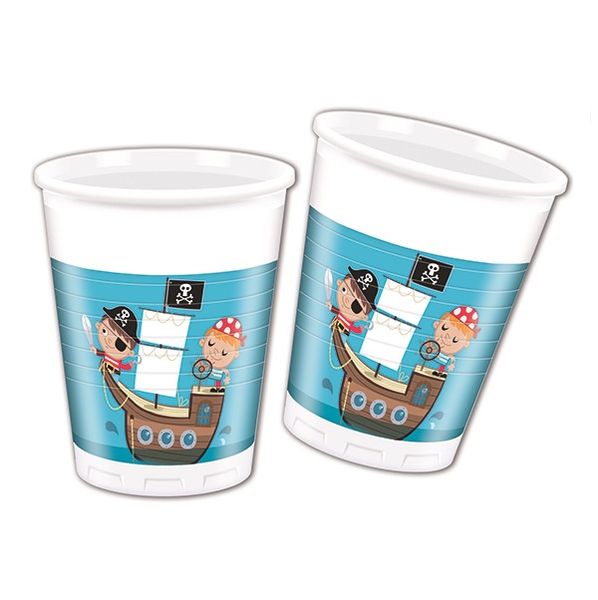 Pirate Treasure Hunt Plastic Cups 200ml