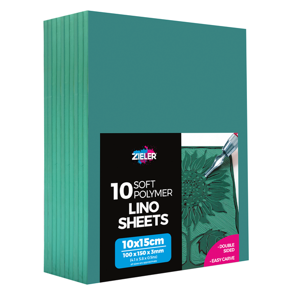 Zieler Lino Sheets A6 Pack of 10