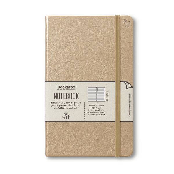 Bookaroo Notebook Gold A5