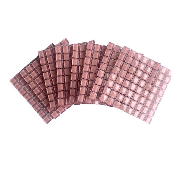Mosaic Tiles Soft Pink 10x10mm (small tiles for crafting)