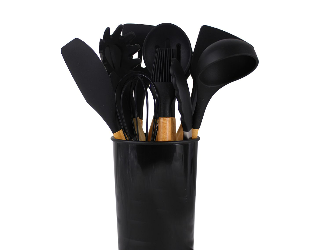 12 Piece Black Kitchen Utensil Set | Shop Today. Get it Tomorrow