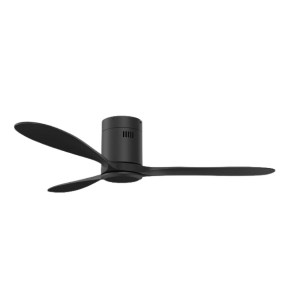 Hugger Ceiling Fan Black without Lights