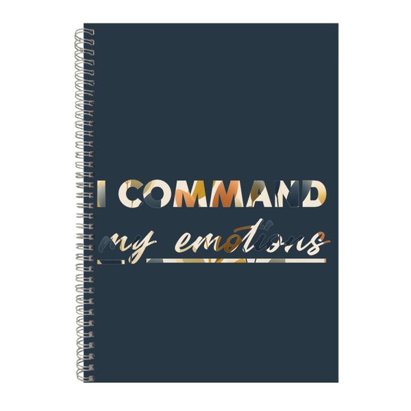 Command A4 Notebook Spiral and Lined Motivational Saying Graphic Notepad248