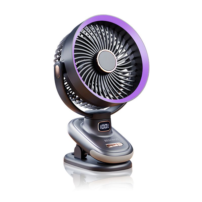 5 Speed Portable USB Rechargeable Desk Fans Clip on Fan