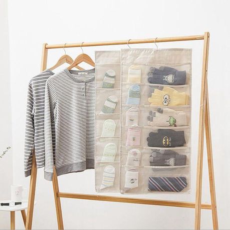 Walbest Multi-pockets Closet Hanging Bra Organizer, Non-woven